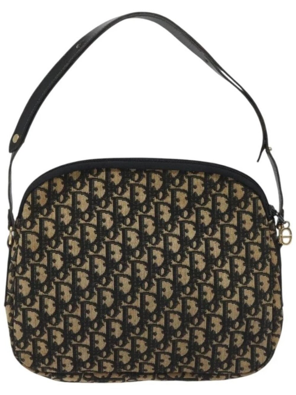 Christian Dior Trotter Canvas Shoulder Bag Black - Picture 3 of 16